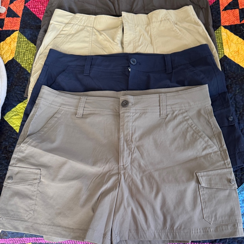 4-Pack women’s Eddie Bauer Shorts.